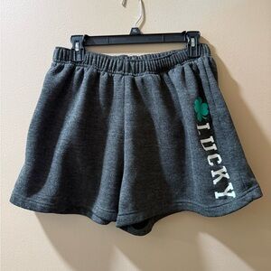 Modern Lux Gray Athletic Shorts with Elastic Waistband